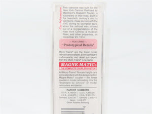N Scale Micro-Trains MTL 51080 New York Central 34' Wood-Sheathed Caboose RTR