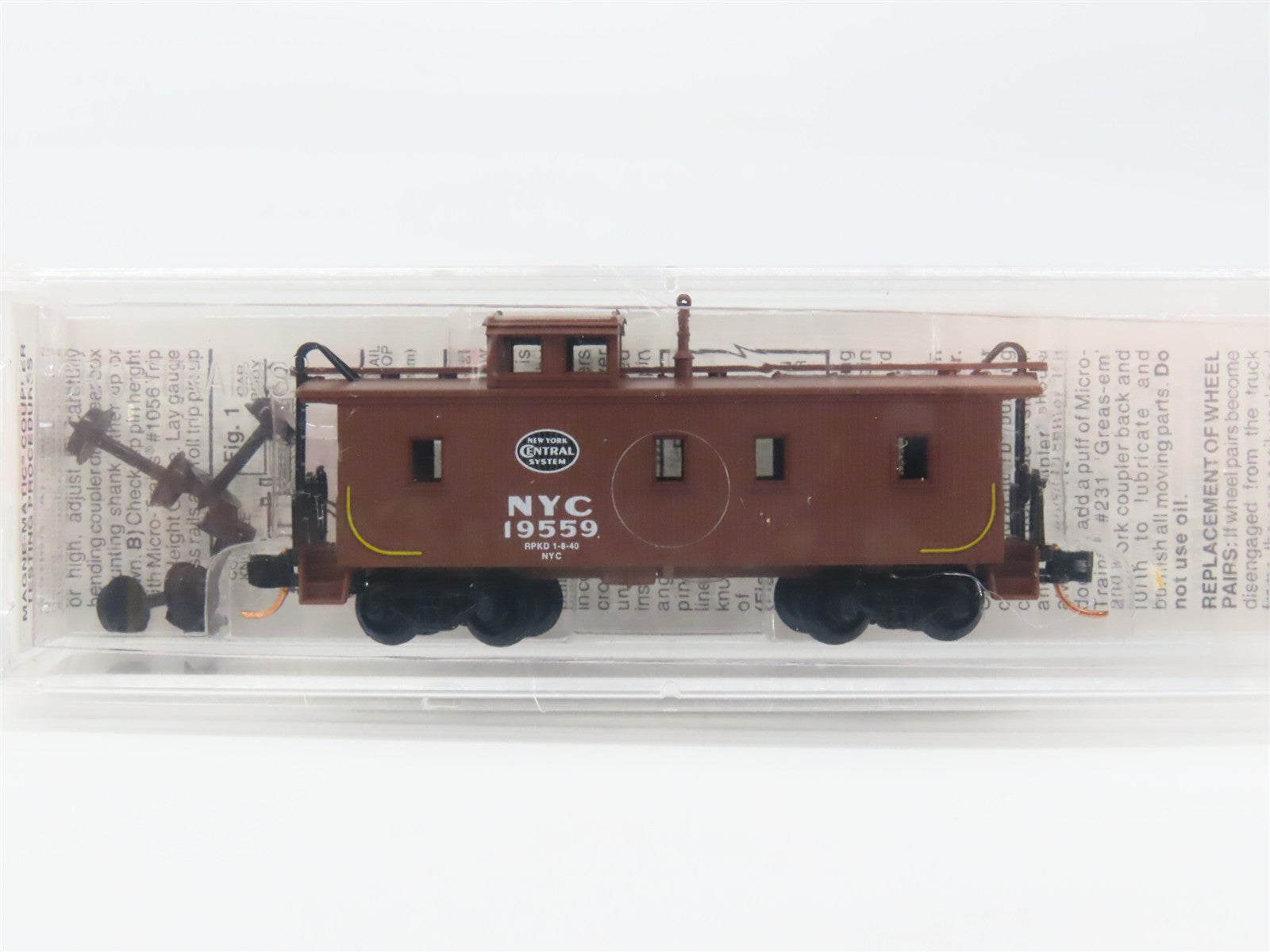 N Scale Micro-Trains MTL 51080 New York Central 34' Wood-Sheathed Caboose RTR