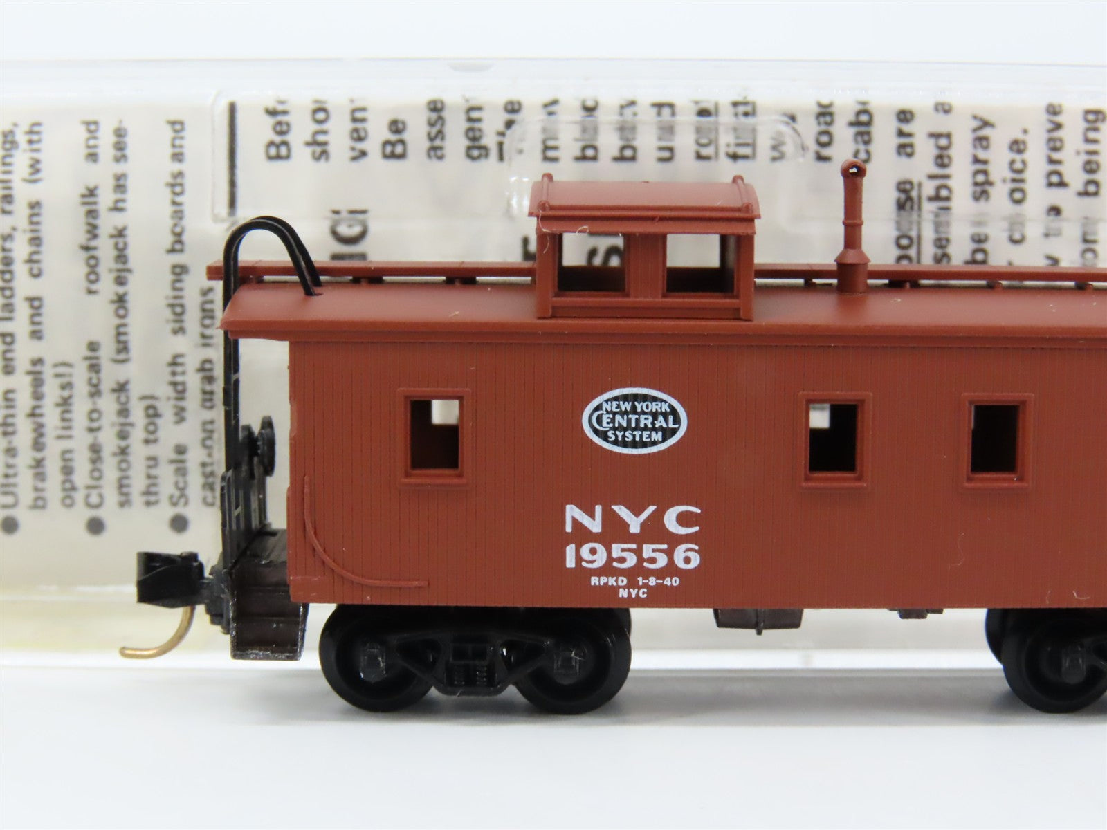 N Scale Micro-Trains MTL 51080 New York Central 34' Wood-Sheathed Caboose RTR