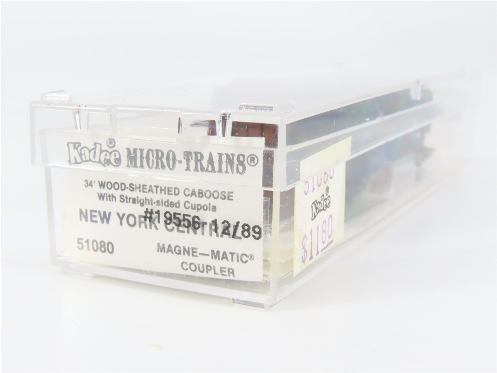 N Scale Micro-Trains MTL 51080 New York Central 34' Wood-Sheathed Caboose RTR
