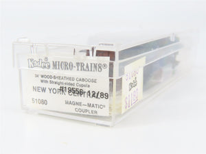 N Scale Micro-Trains MTL 51080 New York Central 34' Wood-Sheathed Caboose RTR
