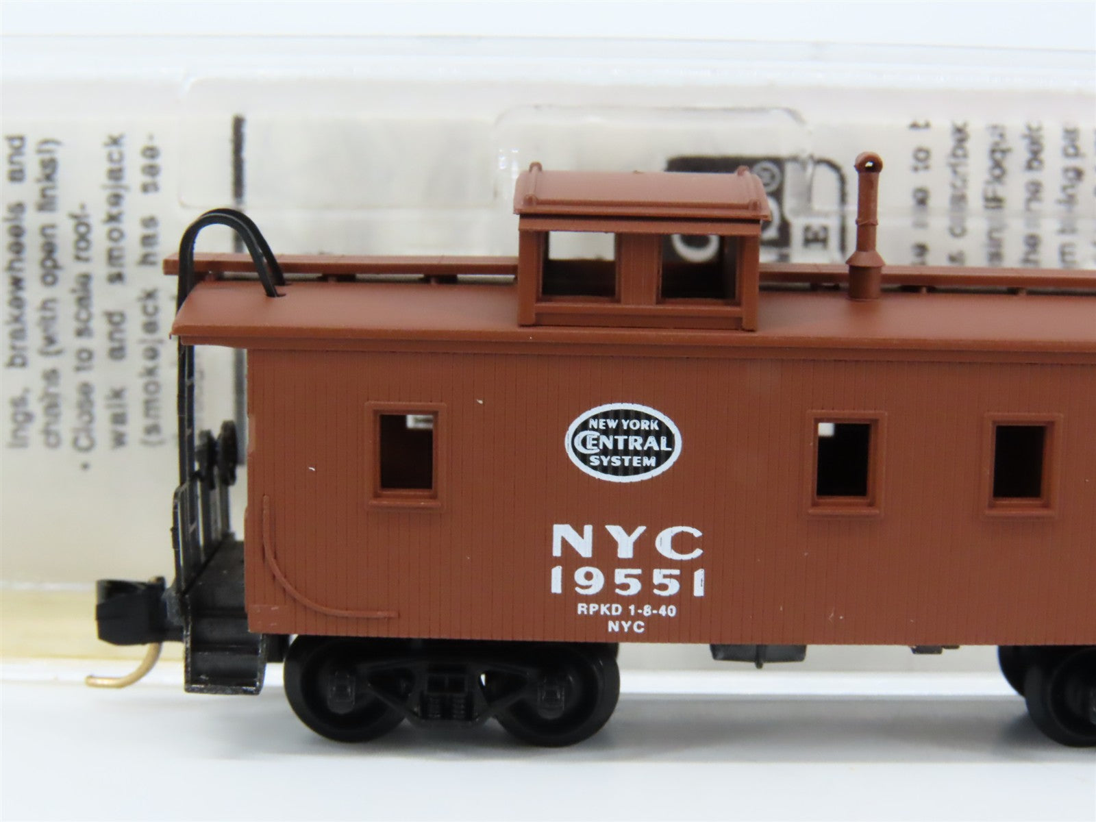 N Scale Micro-Trains MTL 51080 New York Central 34' Wood Sheathed Caboose RTR
