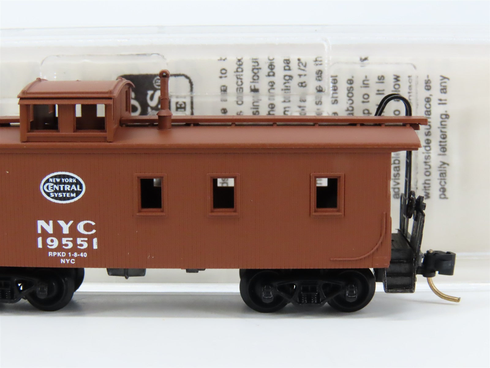 N Scale Micro-Trains MTL 51080 New York Central 34' Wood Sheathed Caboose RTR