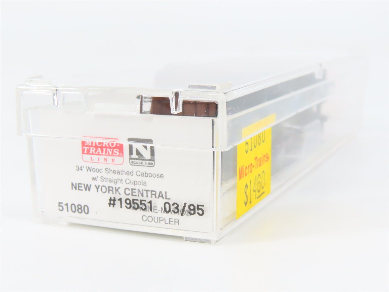 N Scale Micro-Trains MTL 51080 New York Central 34' Wood Sheathed Caboose RTR