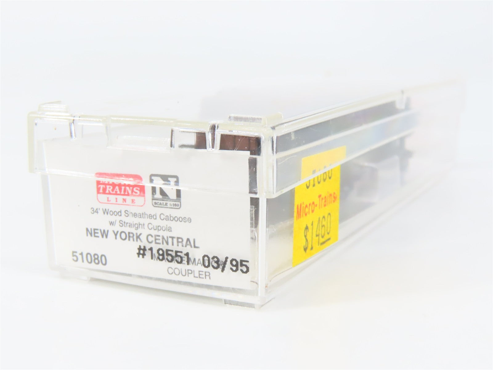 N Scale Micro-Trains MTL 51080 New York Central 34' Wood-Sheathed Caboose RTR