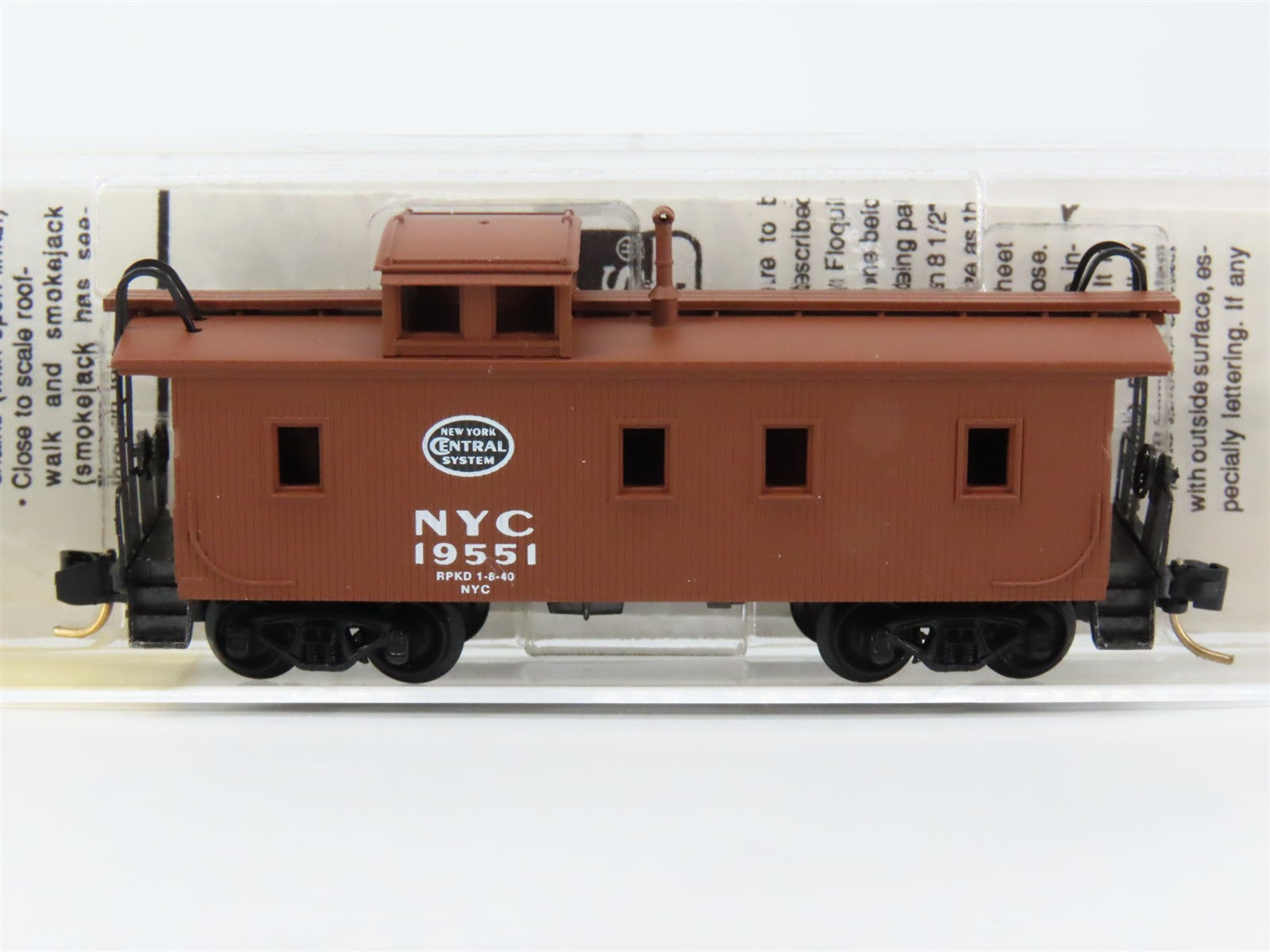 N Scale Micro-Trains MTL 51080 New York Central 34' Wood Sheathed Caboose RTR