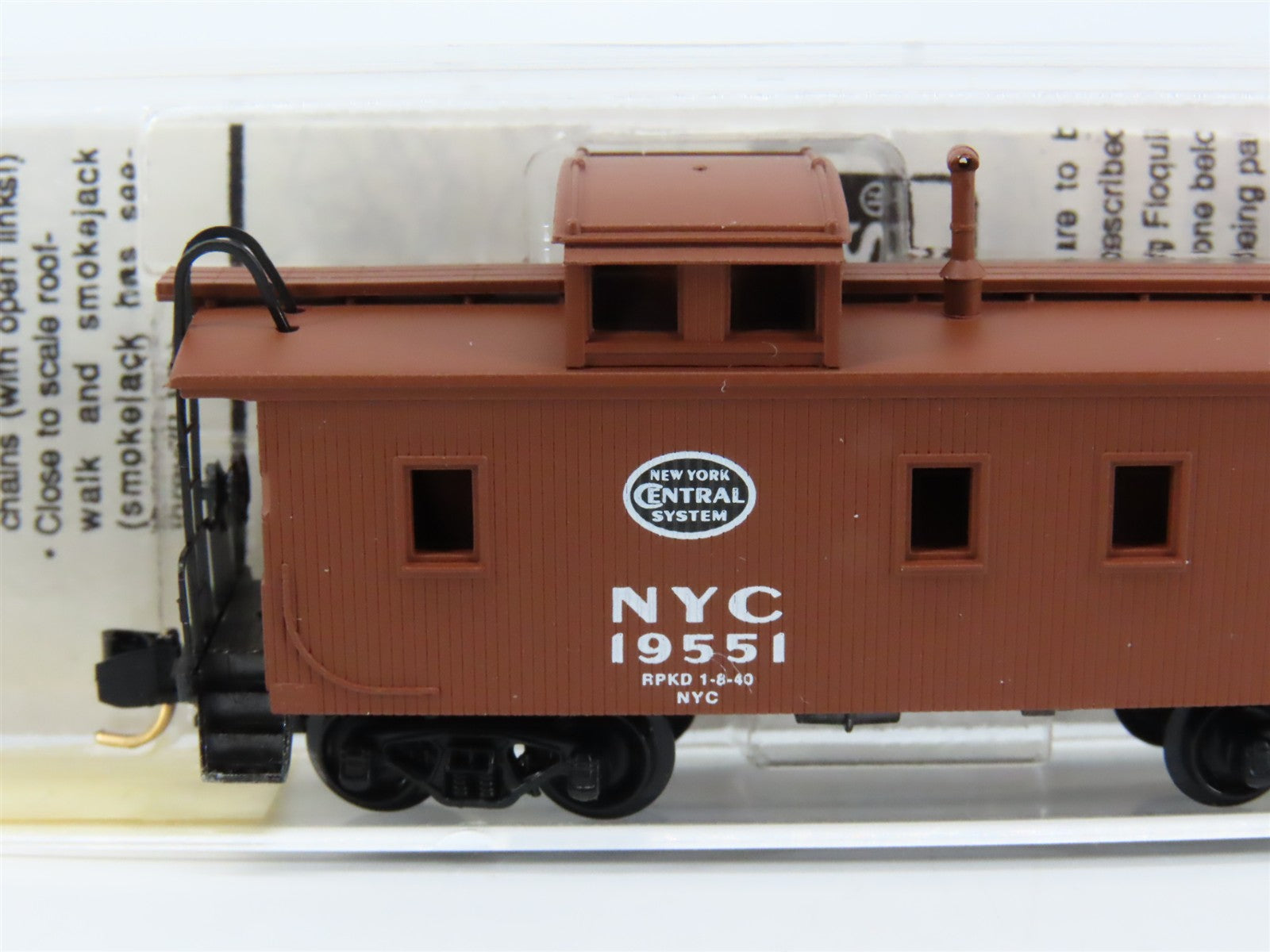 N Scale Micro-Trains MTL 51080 New York Central 34' Wood Sheathed Caboose RTR