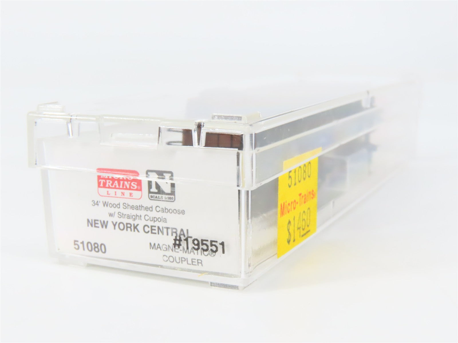 N Scale Micro-Trains MTL 51080 New York Central 34' Wood Sheathed Caboose RTR