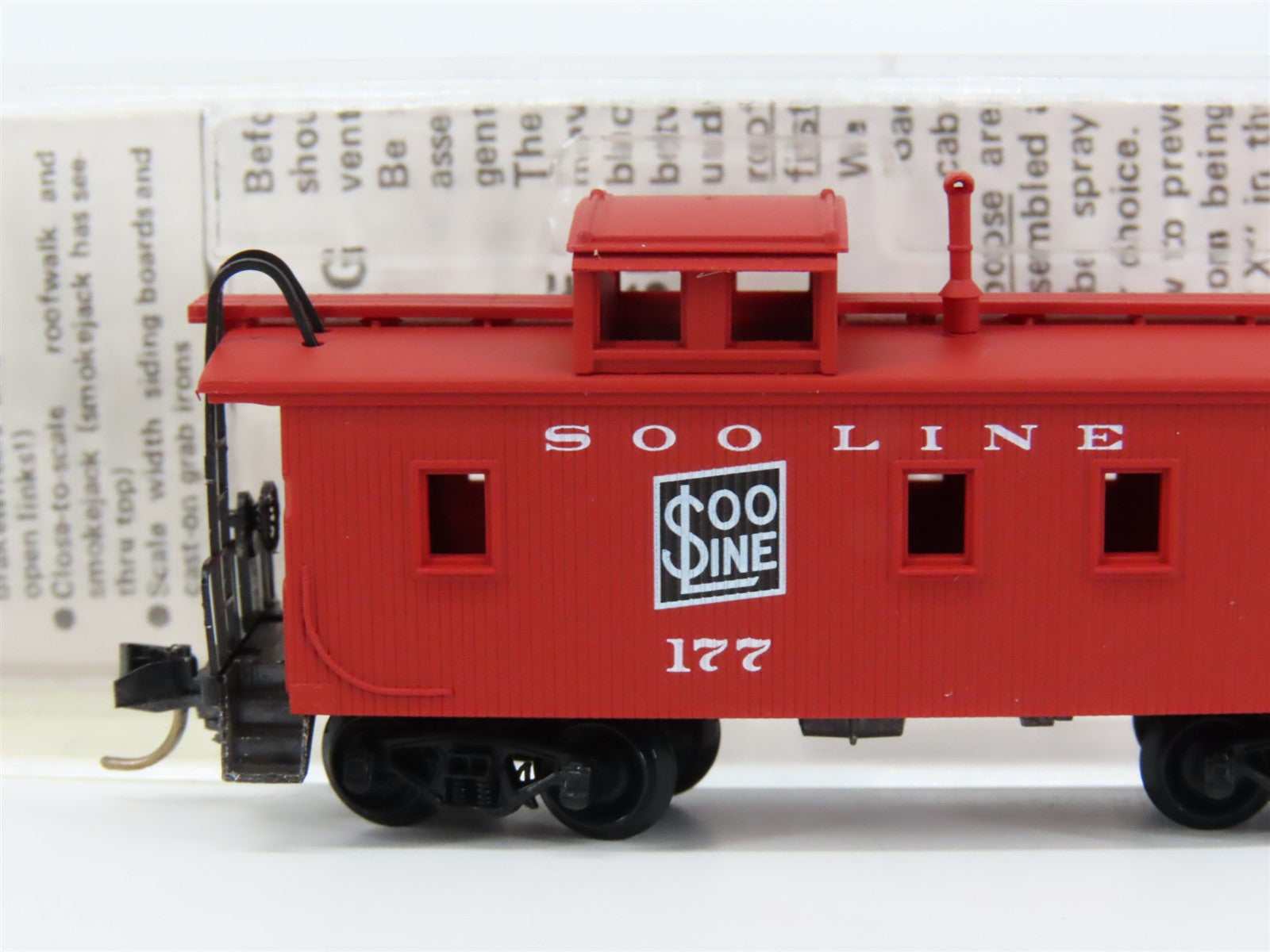 N Scale Micro-Trains MTL 51070 Soo Line 34' Wood-Sheathed Caboose 177 RTR