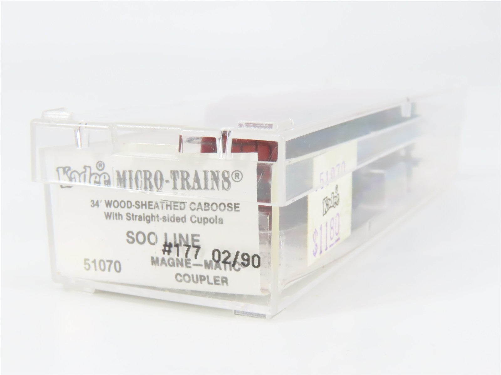 N Scale Micro-Trains MTL 51070 Soo Line 34' Wood-Sheathed Caboose 177 RTR