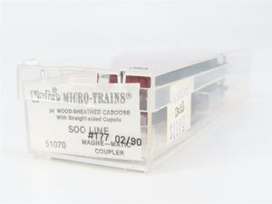 N Scale Micro-Trains MTL 51070 Soo Line 34' Wood-Sheathed Caboose 177 RTR