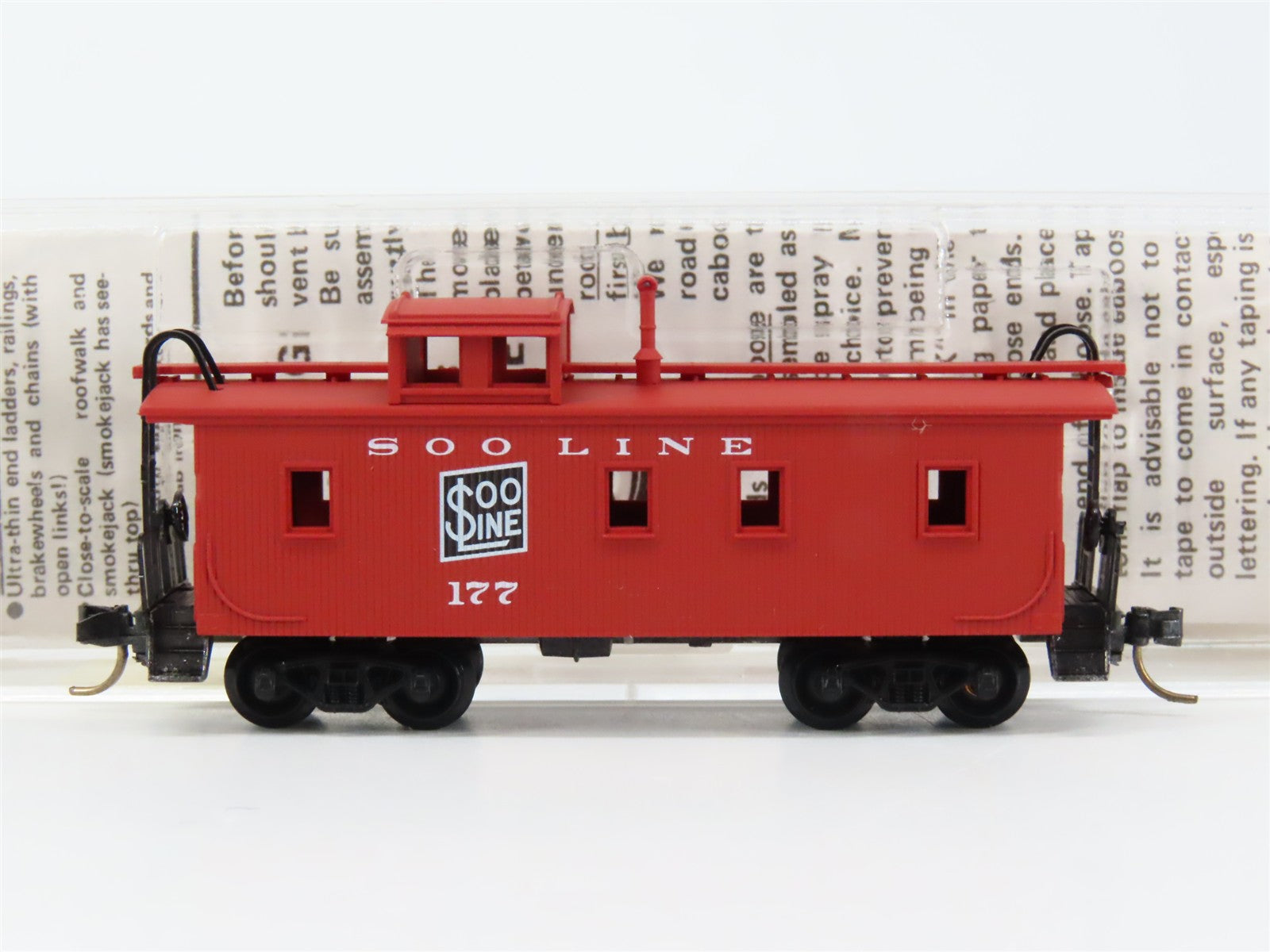 N Scale Micro-Trains MTL 51070 Soo Line 34' Wood-Sheathed Caboose 177 RTR