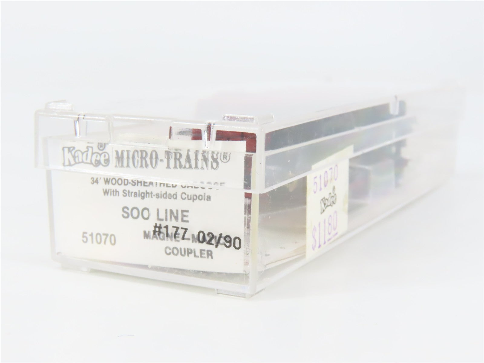 N Scale Micro-Trains MTL 51070 Soo Line 34' Wood-Sheathed Caboose 177 RTR