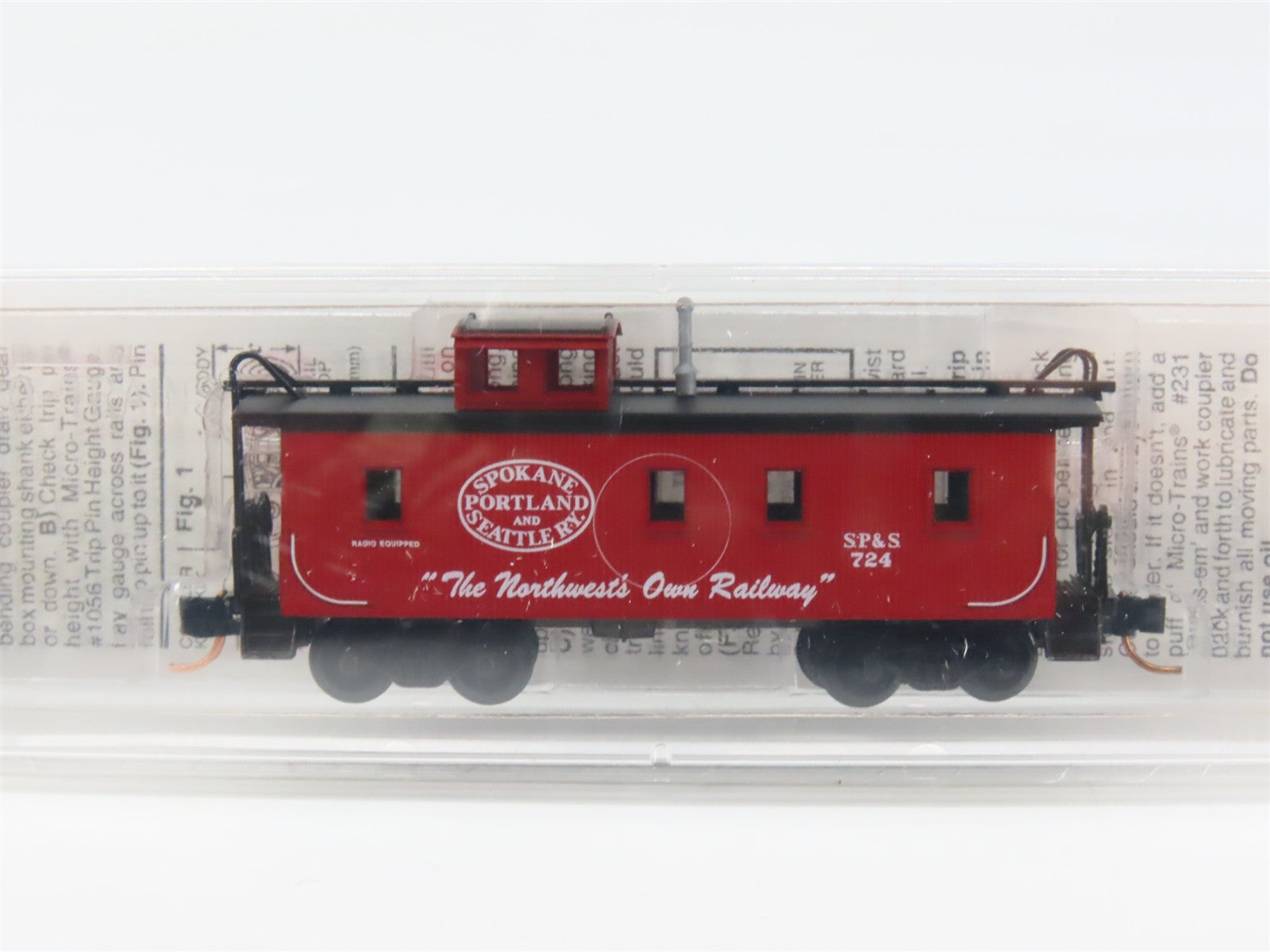N Scale Micro-Trains MTL 51060 SP&S Spokane, Portland & Seattle Caboose 724 RTR