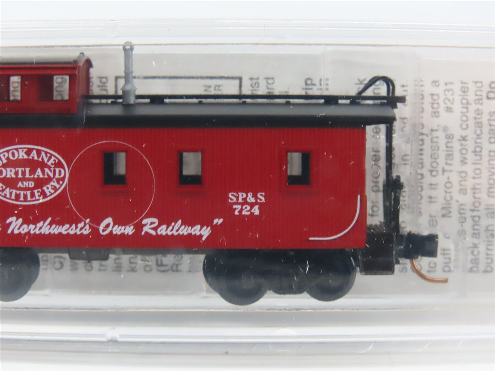 N Scale Micro-Trains MTL 51060 SP&S Spokane, Portland & Seattle Caboose 724 RTR