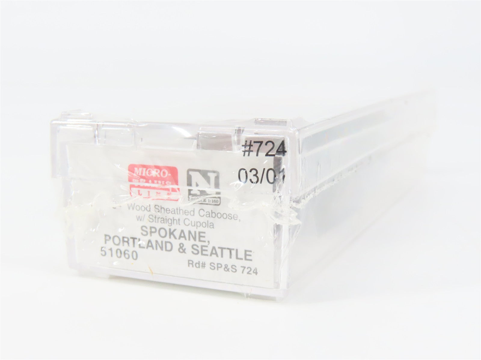 N Scale Micro-Trains MTL 51060 SP&S Spokane, Portland & Seattle Caboose 724 RTR