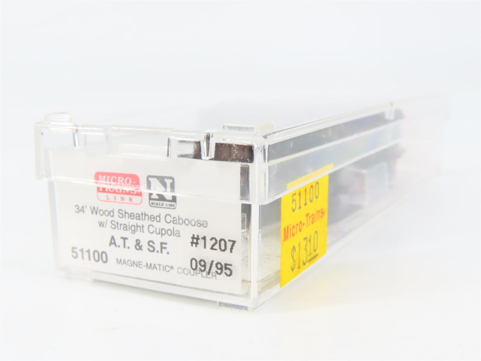 N Scale Micro-Trains MTL 51100 ATSF Santa Fe 34' Caboose 1207 RTR