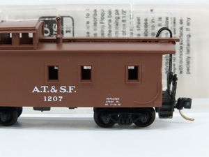 N Scale Micro-Trains MTL 51100 ATSF Santa Fe 34' Wood Sheathed Caboose 1207 RTR