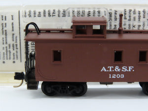 N Scale Micro-Trains MTL 51100 ATSF Santa Fe 34' Wood-Sheathed Caboose 1203 RTR