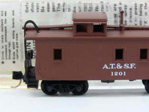 N Scale Micro-Trains MTL 51100 ATSF Santa Fe 34' Wood-Sheathed Caboose 1201 RTR