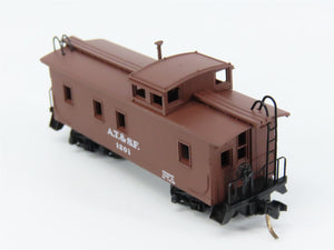 N Scale Micro-Trains MTL 51100 ATSF Santa Fe 34' Wood-Sheathed Caboose 1201 RTR