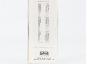 N Scale Micro-Trains MTL 51100 ATSF Santa Fe 34' Wood-Sheathed Caboose 1201 RTR