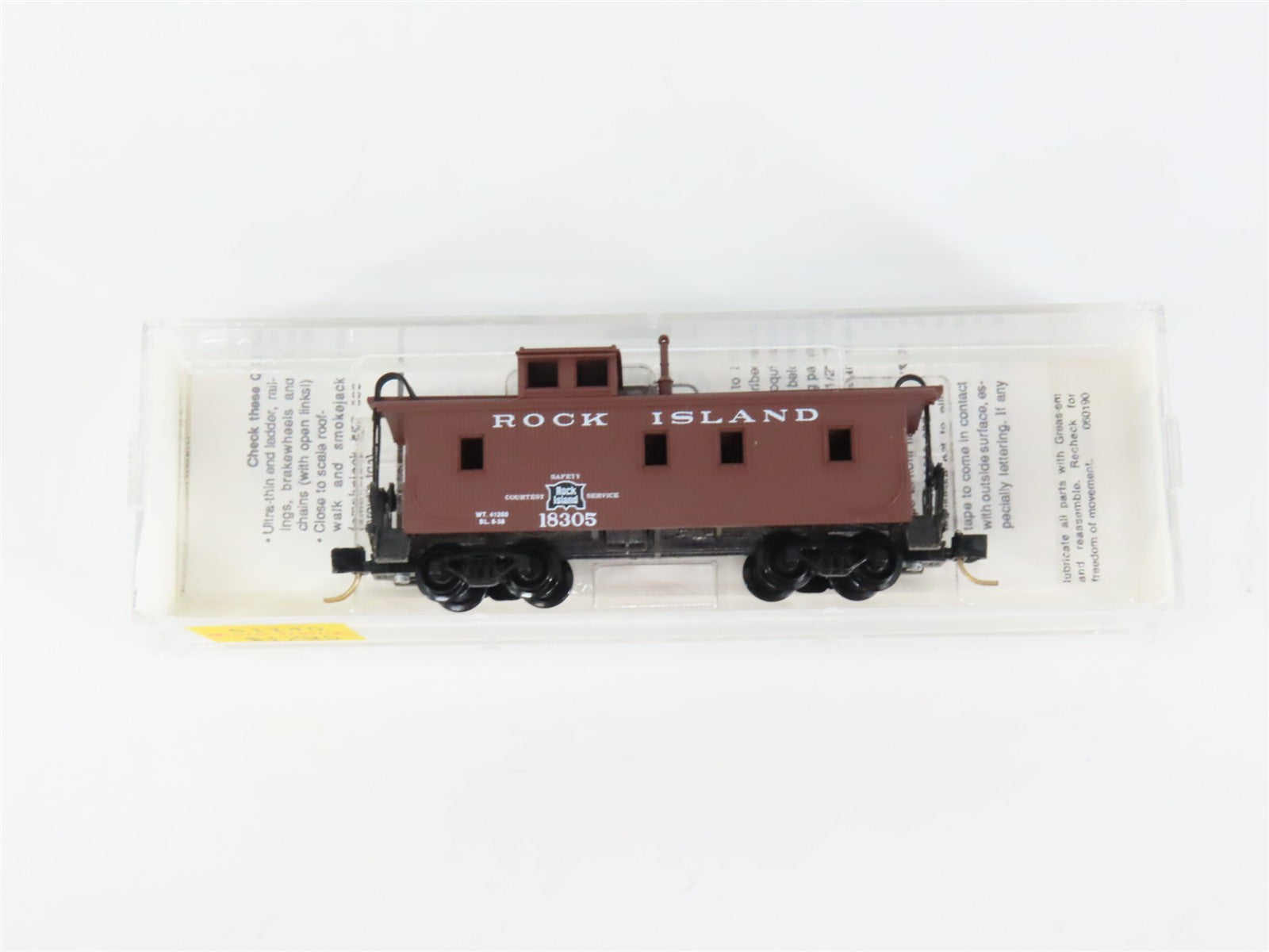N Scale Micro-Trains MTL 51140 Rock Island 34' Wood-Sheathed Caboose 18305 RTR
