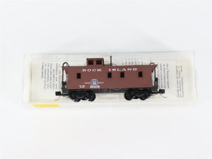 N Scale Micro-Trains MTL 51140 Rock Island 34' Wood-Sheathed Caboose 18305 RTR