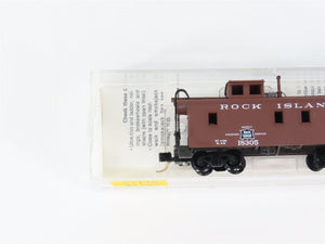 N Scale Micro-Trains MTL 51140 Rock Island 34' Wood-Sheathed Caboose 18305 RTR