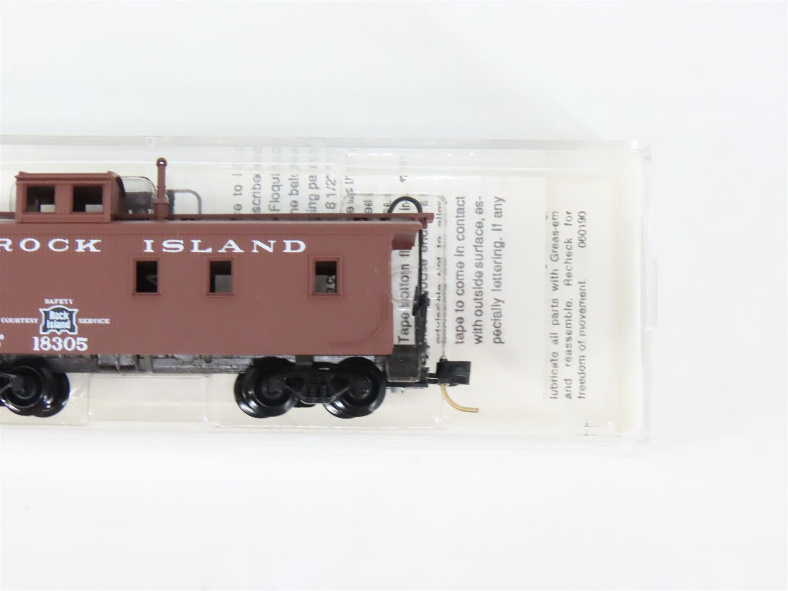 N Scale Micro-Trains MTL 51140 Rock Island 34' Wood-Sheathed Caboose 18305 RTR