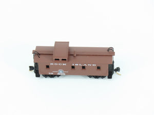 N Scale Micro-Trains MTL 51140 Rock Island 34' Wood-Sheathed Caboose 18305 RTR