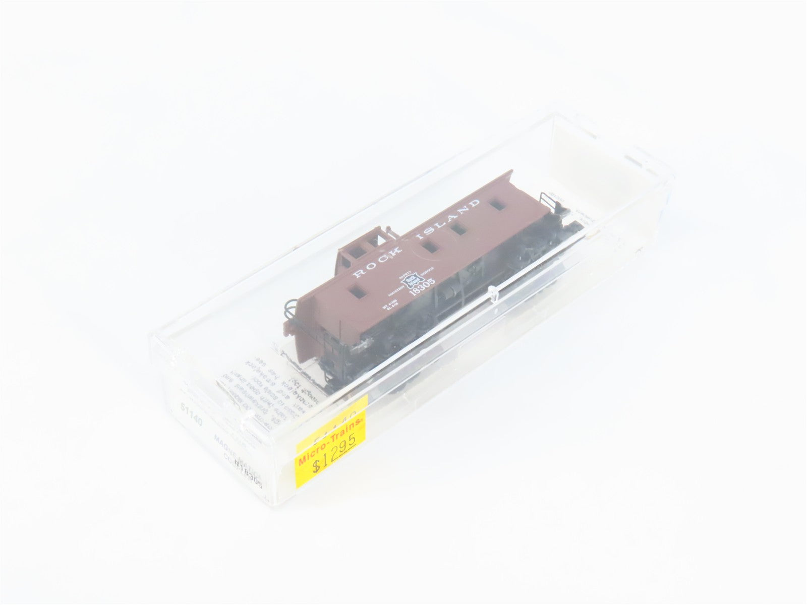 N Scale Micro-Trains MTL 51140 Rock Island 34' Wood-Sheathed Caboose 18305 RTR