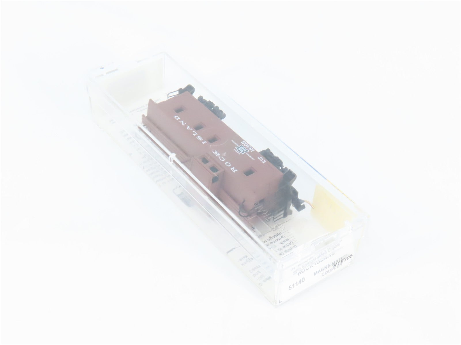 N Scale Micro-Trains MTL 51140 Rock Island 34' Wood-Sheathed Caboose 18305 RTR