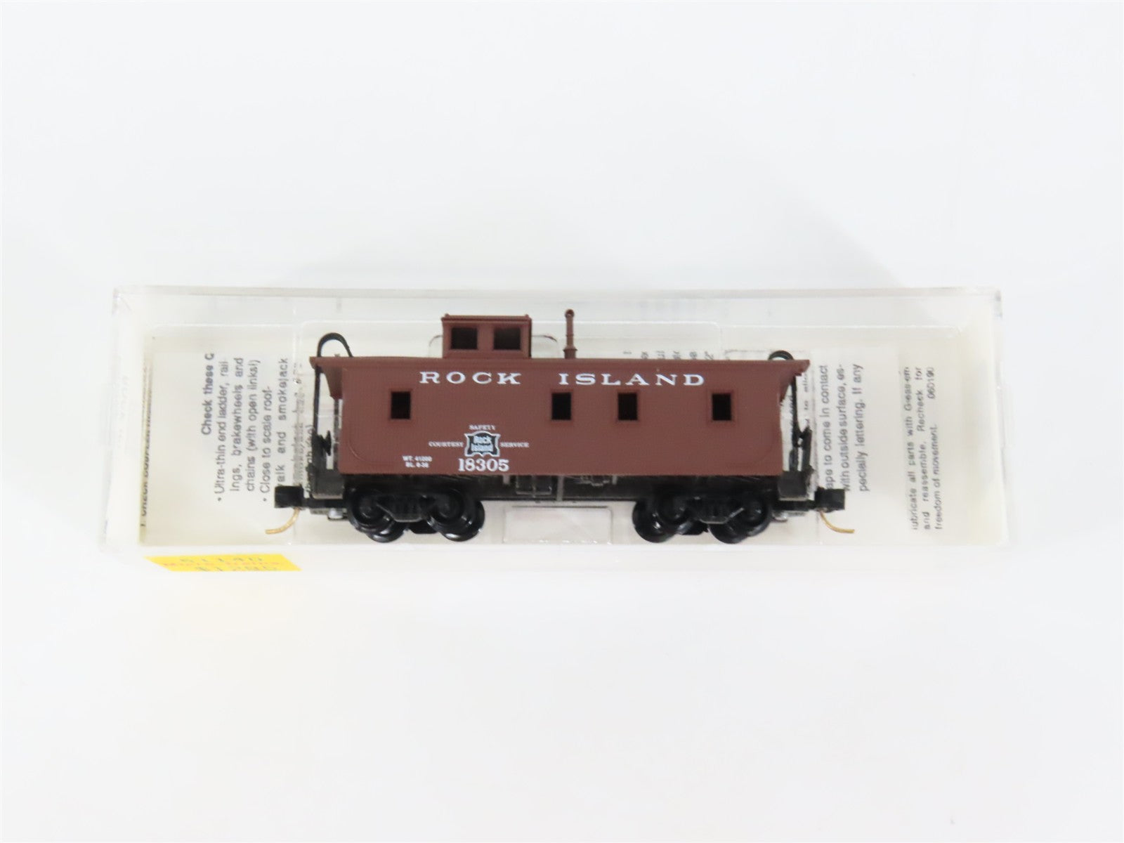 N Scale Micro-Trains MTL 51140 Rock Island 34' Wood-Sheathed Caboose 18305 RTR
