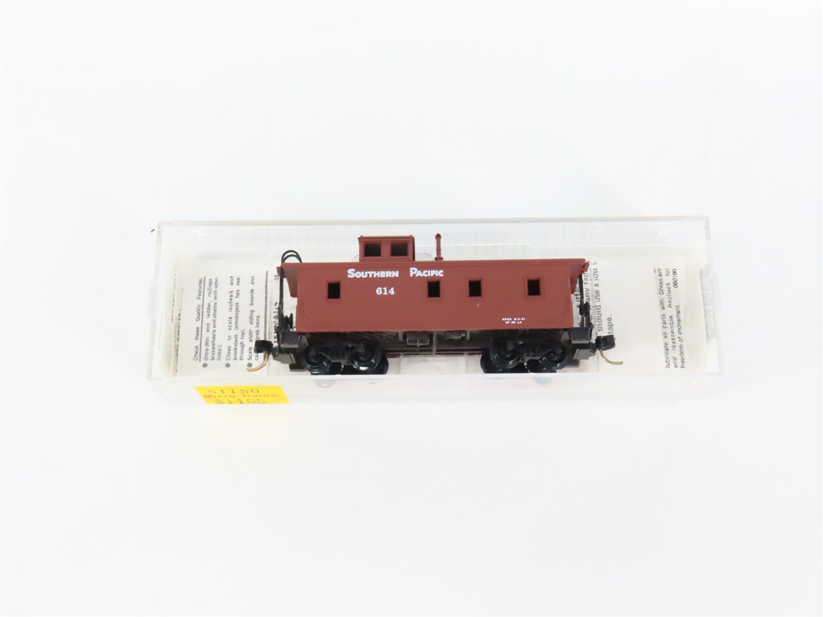 N Scale Micro-Trains MTL 51150 SP Southern Pacific 34' Wood-Sheathed Caboose RTR