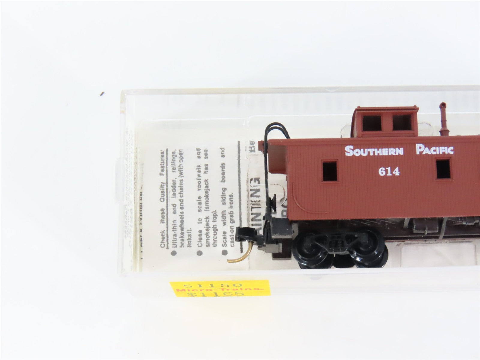 N Scale Micro-Trains MTL 51150 SP Southern Pacific 34' Wood-Sheathed Caboose RTR