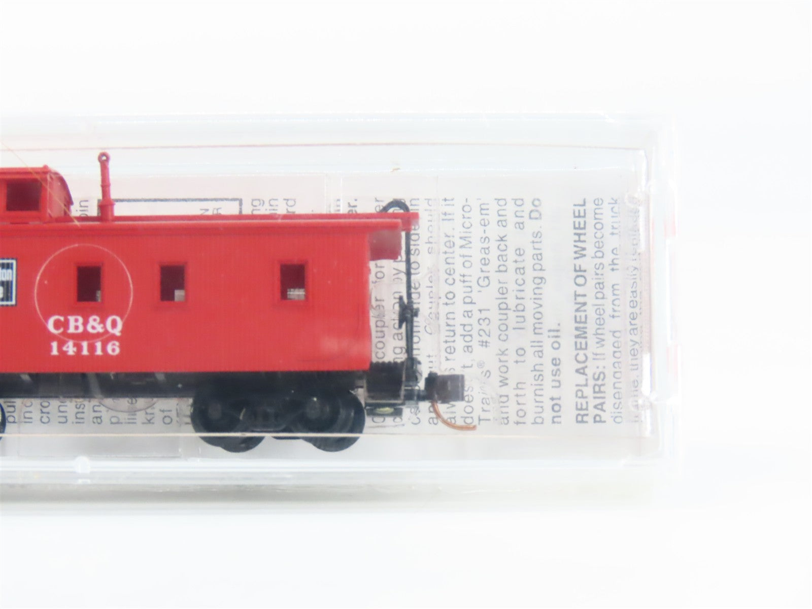 N Scale Micro-Trains MTL 51120 CB&Q Burlington Route 34' Caboose 14116 RTR