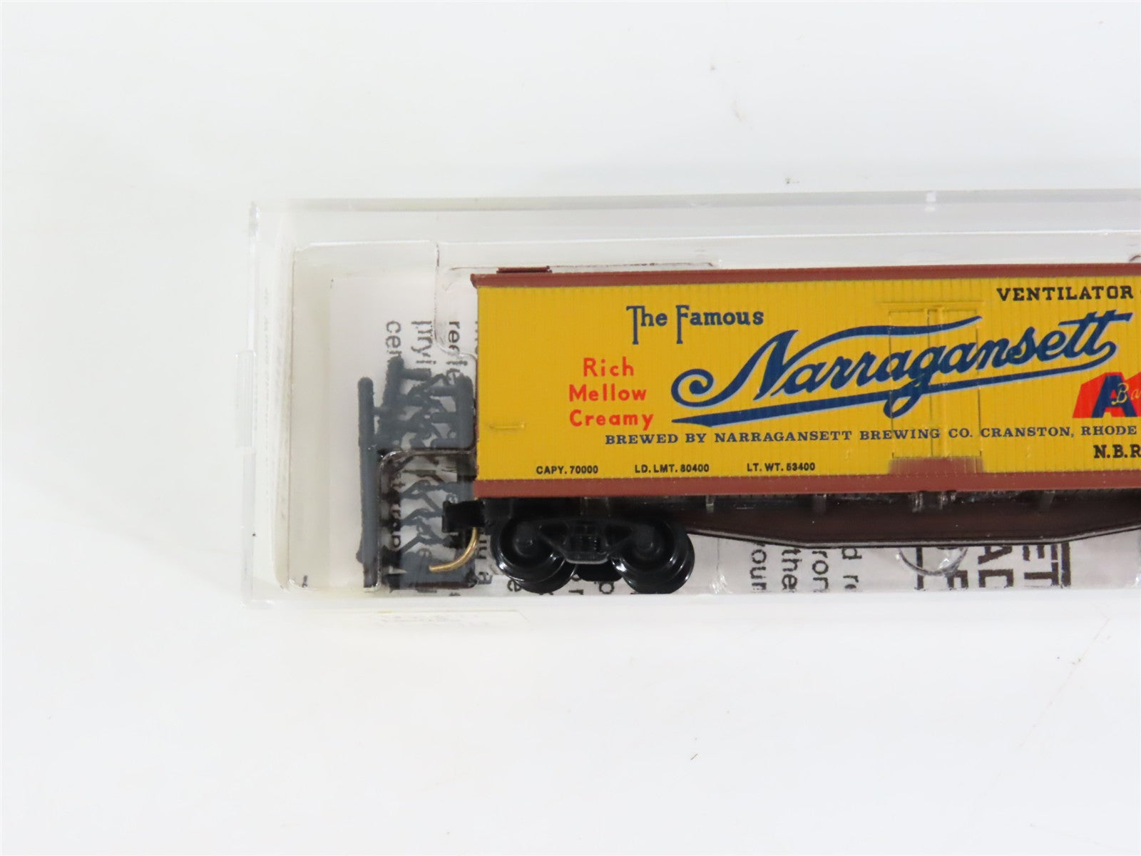 N Scale Micro-Trains MTL 49220 NBRX Narragansett 40' Wood-Sheathed Reefer 14 RTR