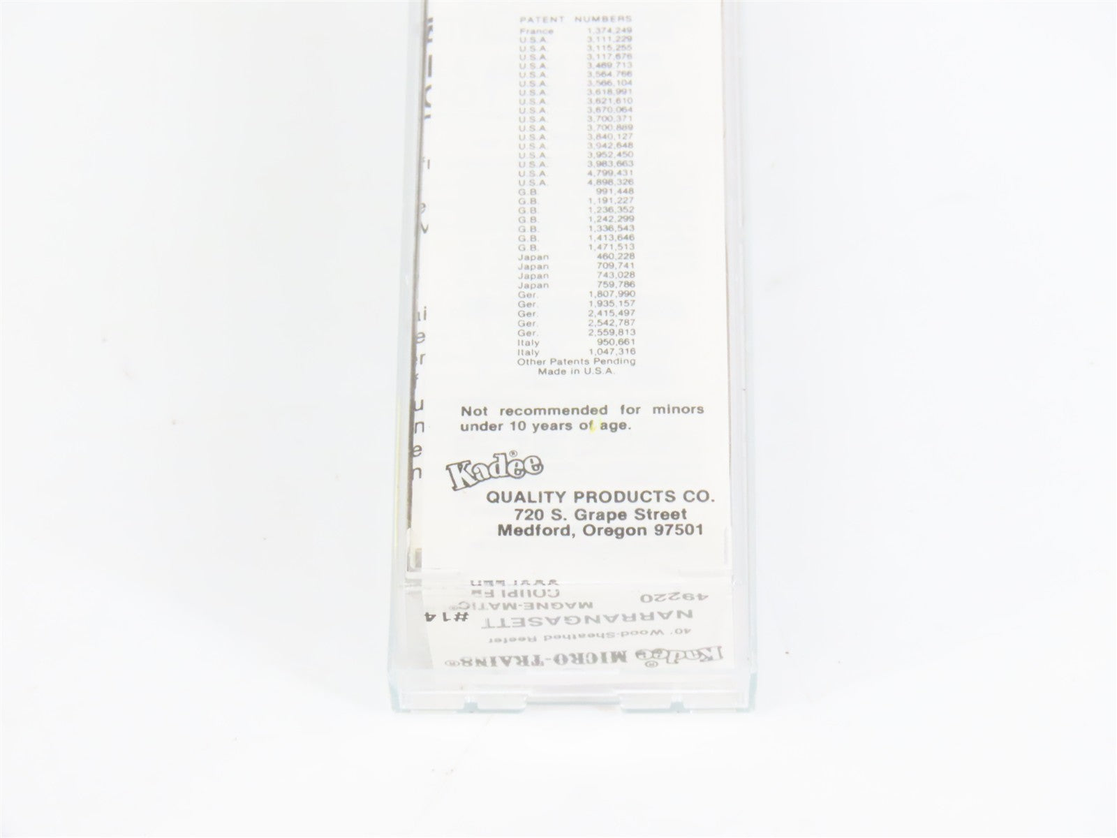 N Scale Micro-Trains MTL 49220 NBRX Narragansett 40' Wood-Sheathed Reefer 14 RTR