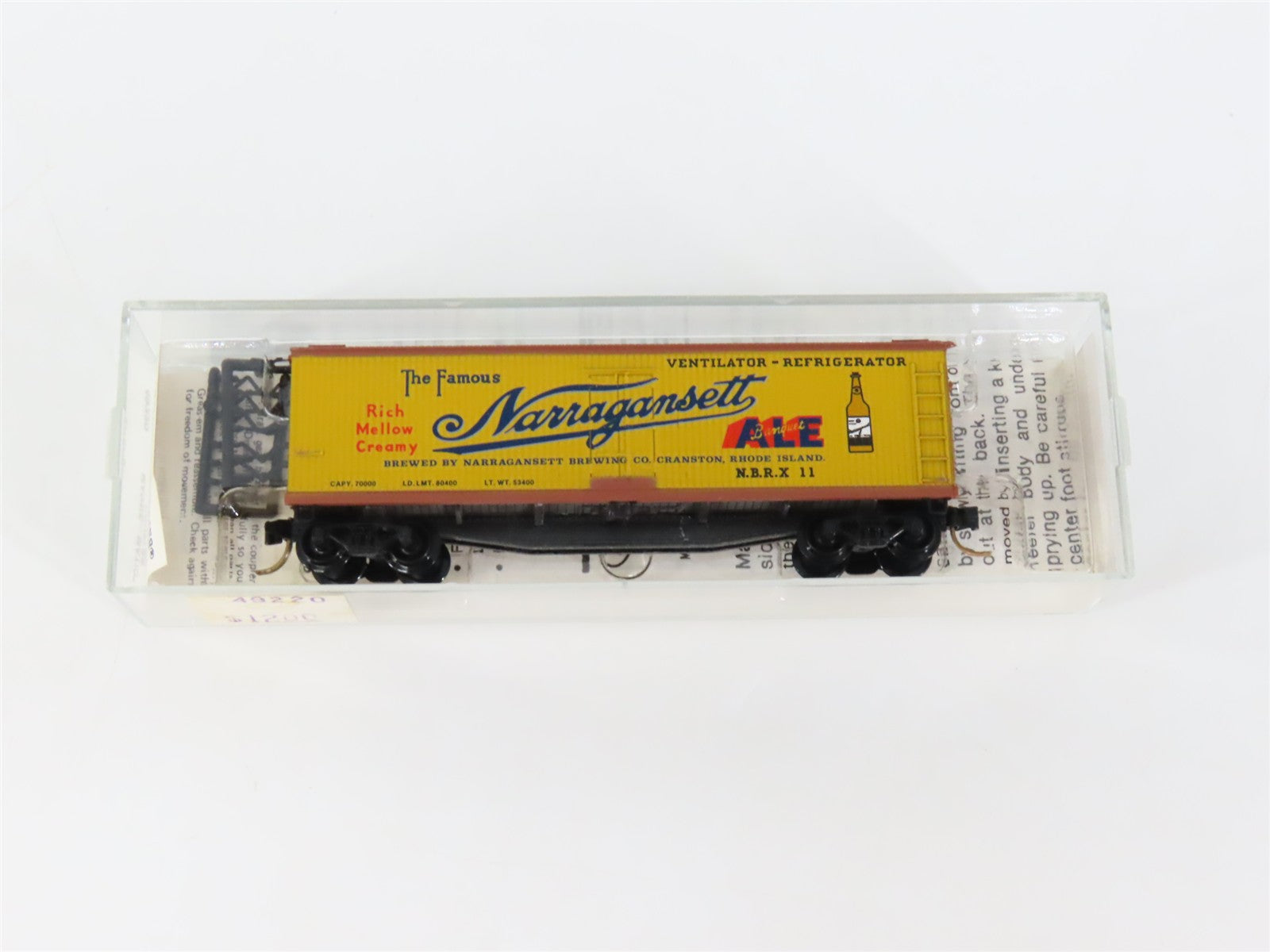 N Scale Micro-Trains MTL 49220 NBRX Narragansett 40' Wood Reefer 11 RTR