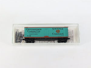 N Scale Micro-Trains MTL 49280 OPPX Oppenheimer Casing Co. 40' Reefer 8025 RTR