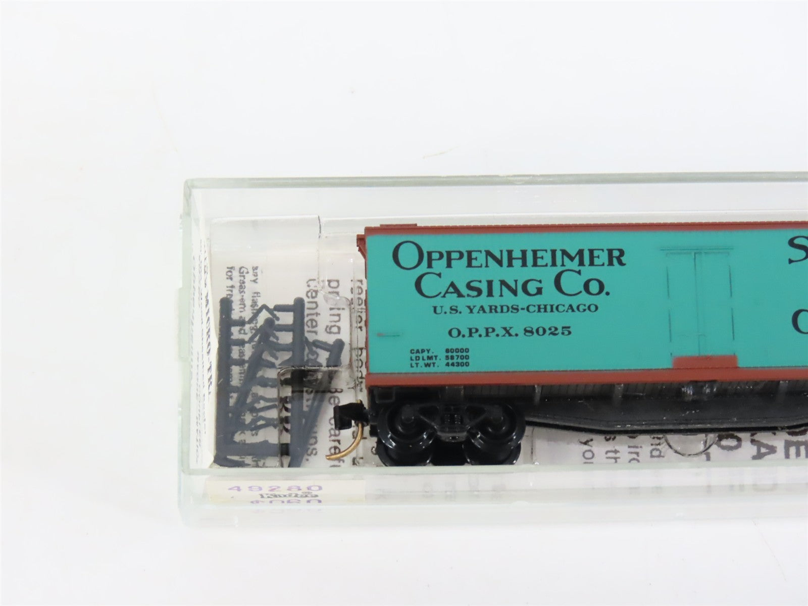 N Scale Micro-Trains MTL 49280 OPPX Oppenheimer Casing Co. 40' Reefer 8025 RTR