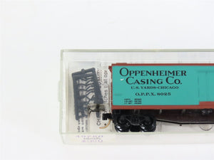 N Scale Micro-Trains MTL 49280 OPPX Oppenheimer Casing Co. 40' Reefer 8025 RTR