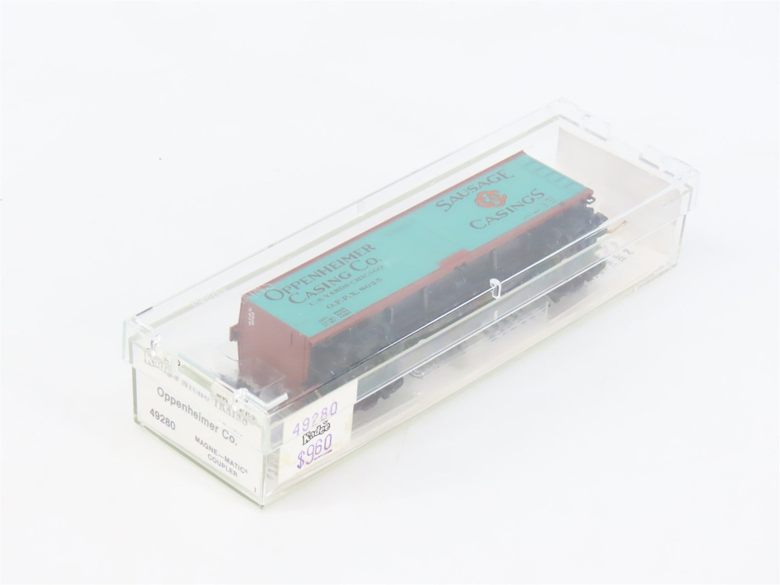 N Scale Micro-Trains MTL 49280 OPPX Oppenheimer Casing Co. 40' Reefer 8025 RTR