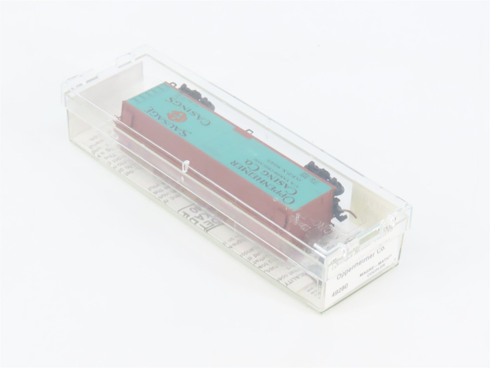 N Scale Micro-Trains MTL 49280 OPPX Oppenheimer Casing Co. 40' Reefer 8025 RTR