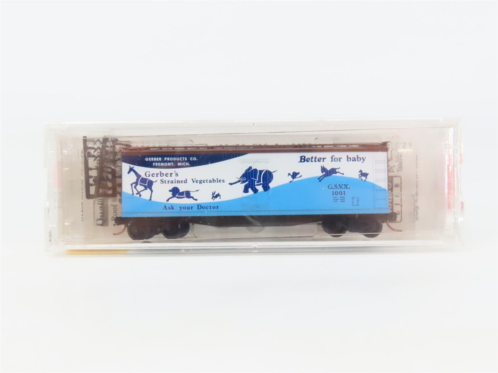 N Scale Micro-Trains MTL 49330 GSVX Gerber Products Company 40' Wood Reefer RTR