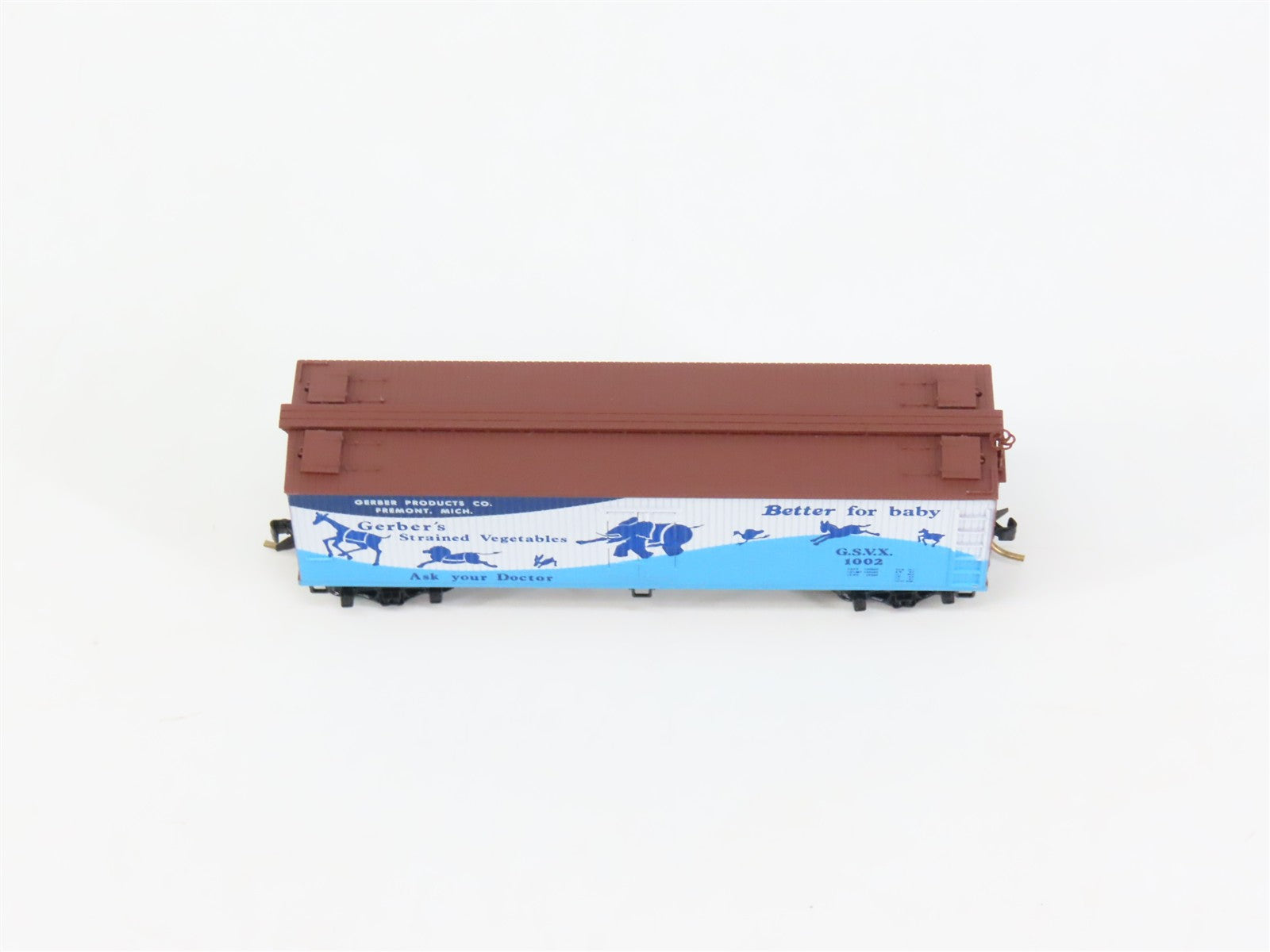 N Scale Micro-Trains MTL 49330 GSVX Gerber 40' Reefer 1002 RTR