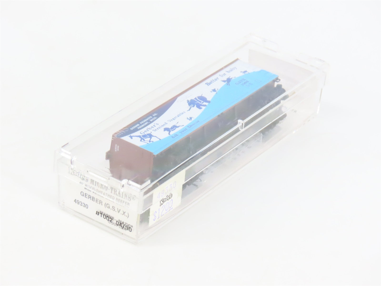 N Scale Micro-Trains MTL 49330 GSVX Gerber 40' Reefer 1002 RTR