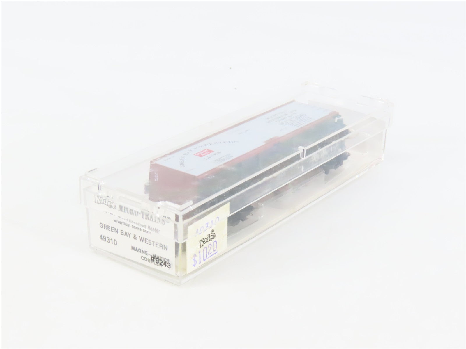 N Scale Micro-Trains MTL 49310 Green Bay & Western 40' Wood-Sheathed Reefer RTR