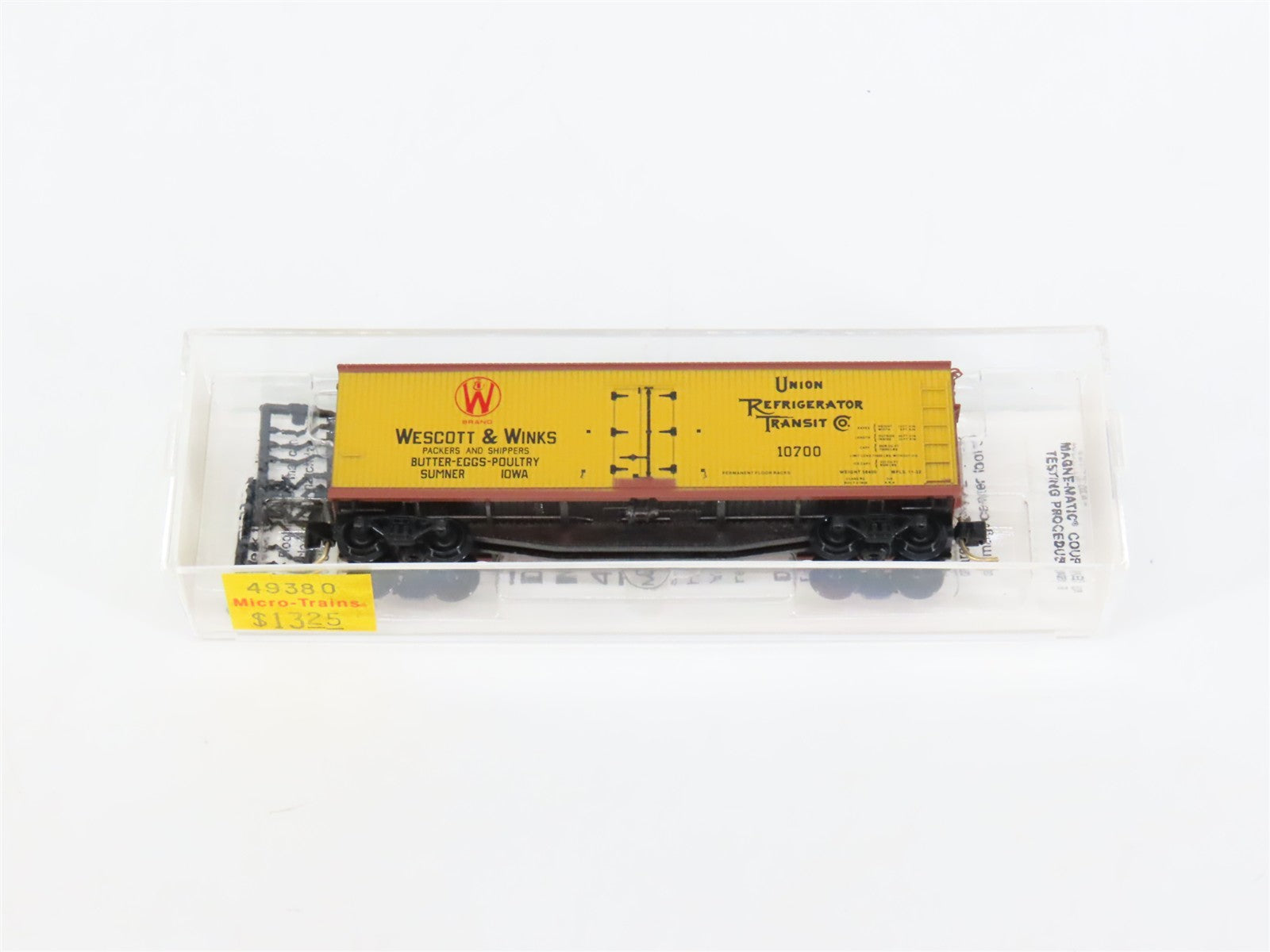 N Scale Micro-Trains MTL 49380 Union Refrigerator Transit 40' Reefer 10700 RTR